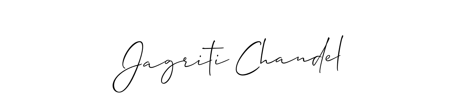 Jagriti Chandel stylish signature style. Best Handwritten Sign (Allison_Script) for my name. Handwritten Signature Collection Ideas for my name Jagriti Chandel. Jagriti Chandel signature style 2 images and pictures png