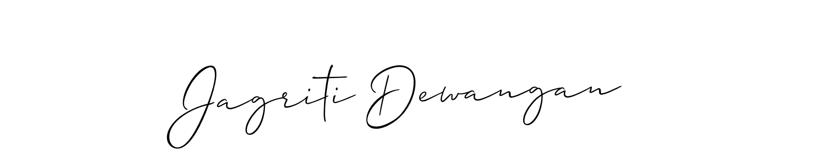 if you are searching for the best signature style for your name Jagriti Dewangan. so please give up your signature search. here we have designed multiple signature styles  using Allison_Script. Jagriti Dewangan signature style 2 images and pictures png