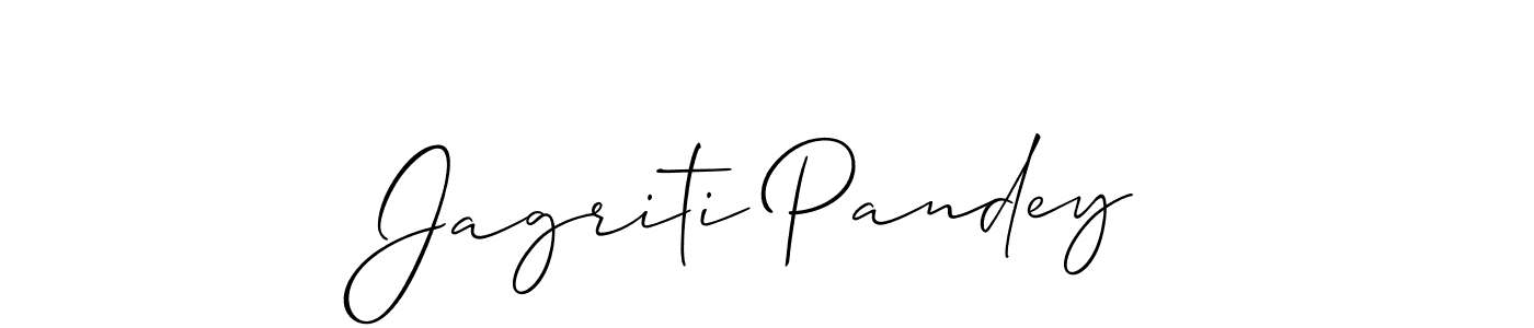 Create a beautiful signature design for name Jagriti Pandey. With this signature (Allison_Script) fonts, you can make a handwritten signature for free. Jagriti Pandey signature style 2 images and pictures png