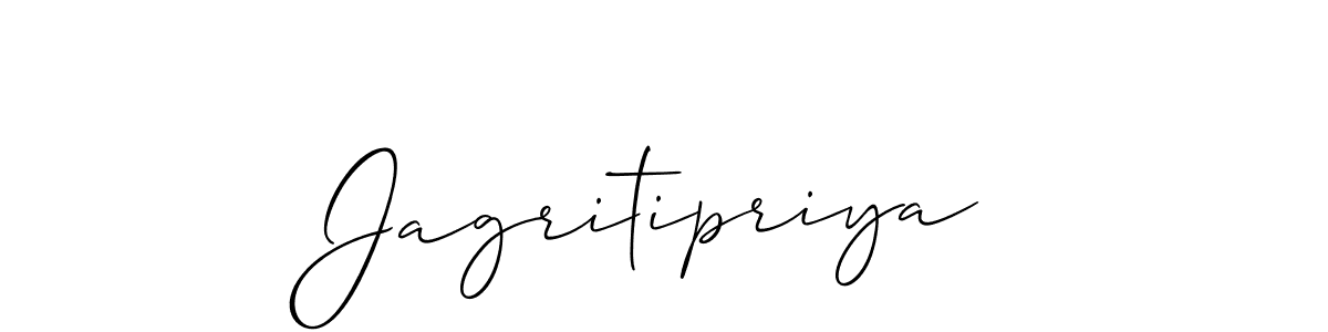 if you are searching for the best signature style for your name Jagritipriya. so please give up your signature search. here we have designed multiple signature styles  using Allison_Script. Jagritipriya signature style 2 images and pictures png