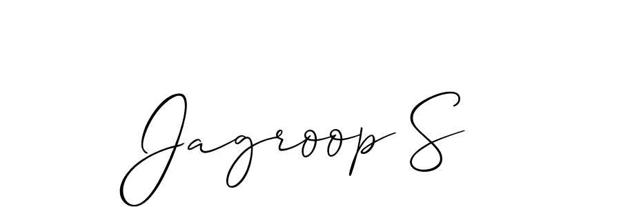 Also we have Jagroop S name is the best signature style. Create professional handwritten signature collection using Allison_Script autograph style. Jagroop S signature style 2 images and pictures png