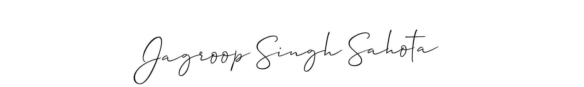Also we have Jagroop Singh Sahota name is the best signature style. Create professional handwritten signature collection using Allison_Script autograph style. Jagroop Singh Sahota signature style 2 images and pictures png