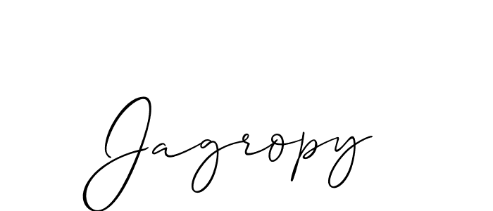 Once you've used our free online signature maker to create your best signature Allison_Script style, it's time to enjoy all of the benefits that Jagropy name signing documents. Jagropy signature style 2 images and pictures png