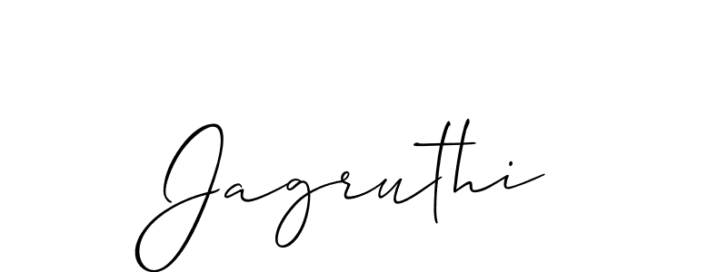 The best way (Allison_Script) to make a short signature is to pick only two or three words in your name. The name Jagruthi include a total of six letters. For converting this name. Jagruthi signature style 2 images and pictures png