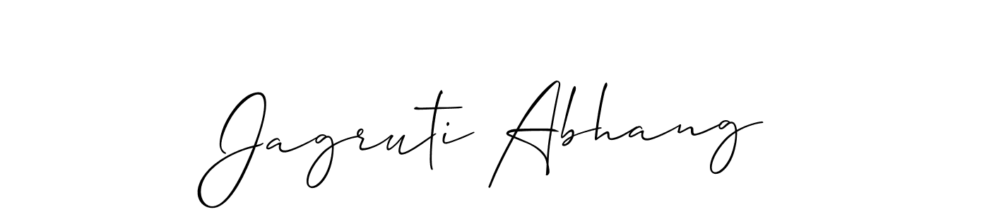if you are searching for the best signature style for your name Jagruti Abhang. so please give up your signature search. here we have designed multiple signature styles  using Allison_Script. Jagruti Abhang signature style 2 images and pictures png