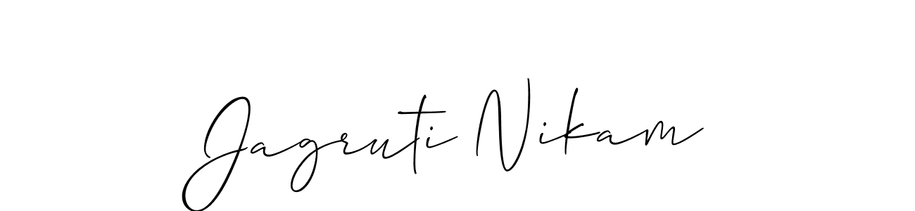 You can use this online signature creator to create a handwritten signature for the name Jagruti Nikam. This is the best online autograph maker. Jagruti Nikam signature style 2 images and pictures png