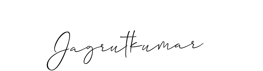 You should practise on your own different ways (Allison_Script) to write your name (Jagrutkumar) in signature. don't let someone else do it for you. Jagrutkumar signature style 2 images and pictures png