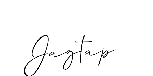 How to make Jagtap signature? Allison_Script is a professional autograph style. Create handwritten signature for Jagtap name. Jagtap signature style 2 images and pictures png