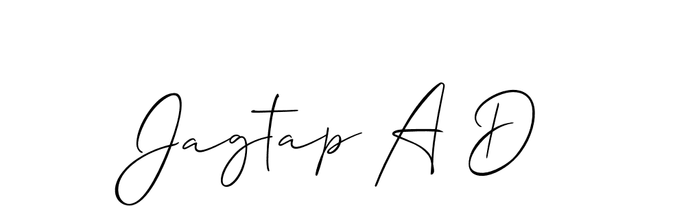 Check out images of Autograph of Jagtap A D name. Actor Jagtap A D Signature Style. Allison_Script is a professional sign style online. Jagtap A D signature style 2 images and pictures png