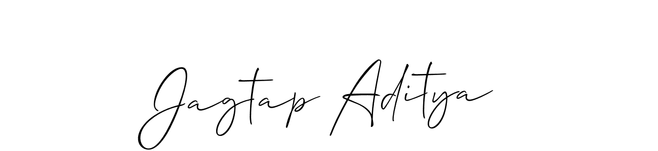 Similarly Allison_Script is the best handwritten signature design. Signature creator online .You can use it as an online autograph creator for name Jagtap Aditya. Jagtap Aditya signature style 2 images and pictures png