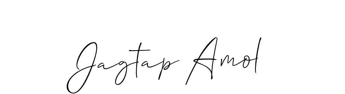 Design your own signature with our free online signature maker. With this signature software, you can create a handwritten (Allison_Script) signature for name Jagtap Amol. Jagtap Amol signature style 2 images and pictures png