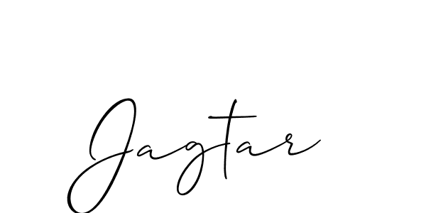 Design your own signature with our free online signature maker. With this signature software, you can create a handwritten (Allison_Script) signature for name Jagtar. Jagtar signature style 2 images and pictures png