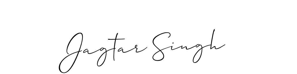 How to make Jagtar Singh signature? Allison_Script is a professional autograph style. Create handwritten signature for Jagtar Singh name. Jagtar Singh signature style 2 images and pictures png