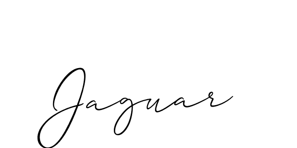 Create a beautiful signature design for name Jaguar. With this signature (Allison_Script) fonts, you can make a handwritten signature for free. Jaguar signature style 2 images and pictures png