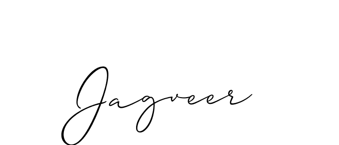 How to make Jagveer signature? Allison_Script is a professional autograph style. Create handwritten signature for Jagveer name. Jagveer signature style 2 images and pictures png