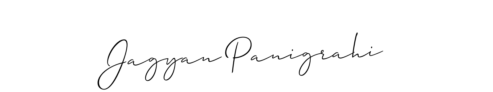 if you are searching for the best signature style for your name Jagyan Panigrahi. so please give up your signature search. here we have designed multiple signature styles  using Allison_Script. Jagyan Panigrahi signature style 2 images and pictures png