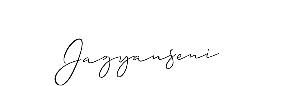 Make a beautiful signature design for name Jagyanseni. Use this online signature maker to create a handwritten signature for free. Jagyanseni signature style 2 images and pictures png