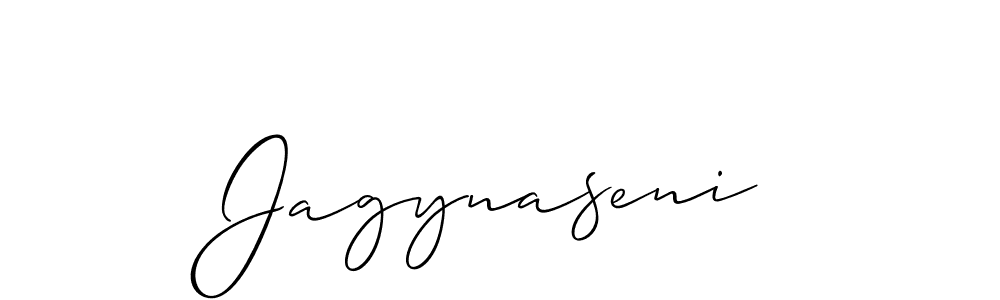 How to Draw Jagynaseni signature style? Allison_Script is a latest design signature styles for name Jagynaseni. Jagynaseni signature style 2 images and pictures png