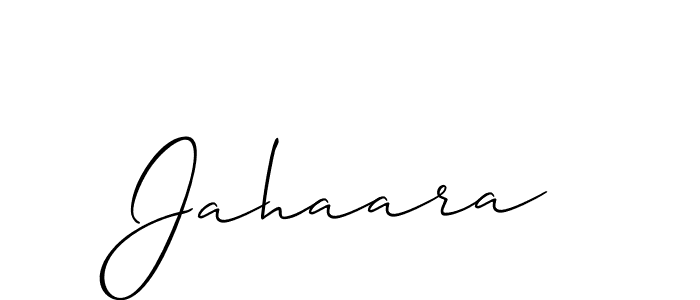 Make a beautiful signature design for name Jahaara. With this signature (Allison_Script) style, you can create a handwritten signature for free. Jahaara signature style 2 images and pictures png