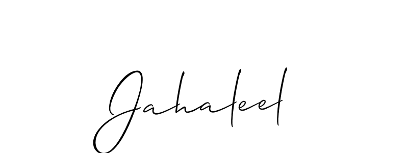 Also we have Jahaleel name is the best signature style. Create professional handwritten signature collection using Allison_Script autograph style. Jahaleel signature style 2 images and pictures png