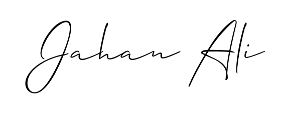 Make a beautiful signature design for name Jahan Ali. Use this online signature maker to create a handwritten signature for free. Jahan Ali signature style 2 images and pictures png