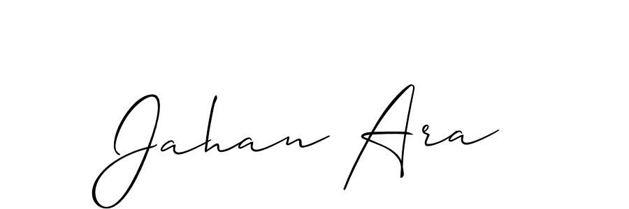 Design your own signature with our free online signature maker. With this signature software, you can create a handwritten (Allison_Script) signature for name Jahan Ara. Jahan Ara signature style 2 images and pictures png