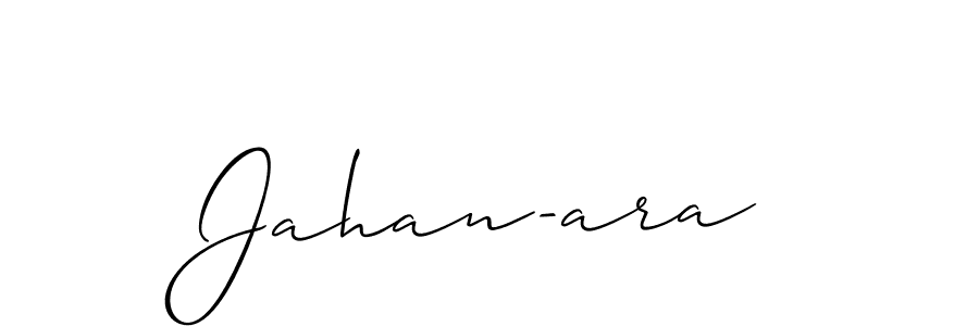 Also You can easily find your signature by using the search form. We will create Jahan-ara name handwritten signature images for you free of cost using Allison_Script sign style. Jahan-ara signature style 2 images and pictures png