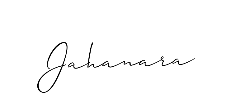 Create a beautiful signature design for name Jahanara. With this signature (Allison_Script) fonts, you can make a handwritten signature for free. Jahanara signature style 2 images and pictures png