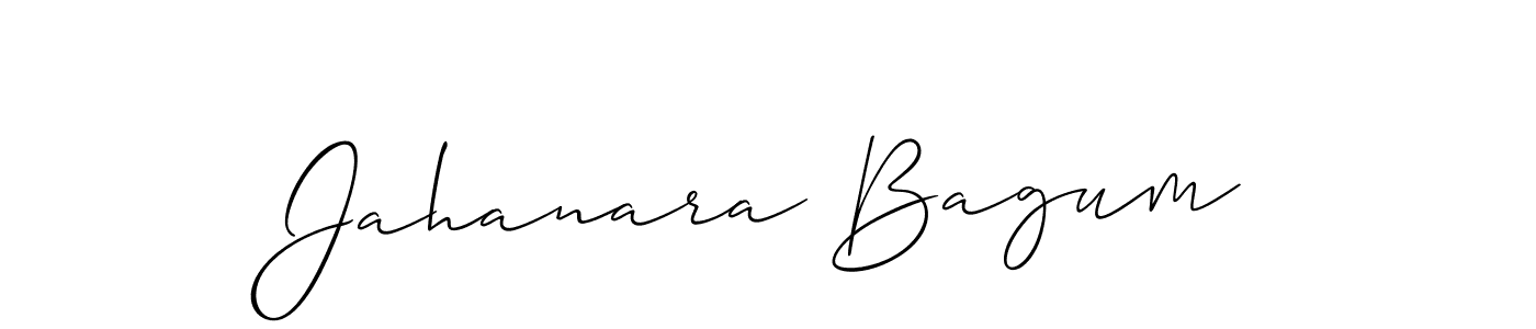 Use a signature maker to create a handwritten signature online. With this signature software, you can design (Allison_Script) your own signature for name Jahanara Bagum. Jahanara Bagum signature style 2 images and pictures png