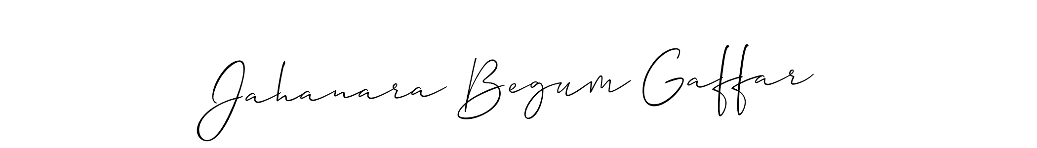 Jahanara Begum Gaffar stylish signature style. Best Handwritten Sign (Allison_Script) for my name. Handwritten Signature Collection Ideas for my name Jahanara Begum Gaffar. Jahanara Begum Gaffar signature style 2 images and pictures png