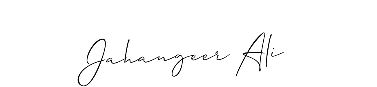 if you are searching for the best signature style for your name Jahangeer Ali. so please give up your signature search. here we have designed multiple signature styles  using Allison_Script. Jahangeer Ali signature style 2 images and pictures png