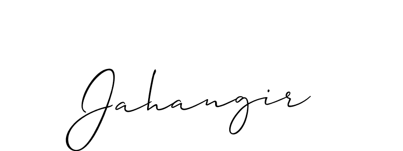 Make a beautiful signature design for name Jahangir. With this signature (Allison_Script) style, you can create a handwritten signature for free. Jahangir signature style 2 images and pictures png