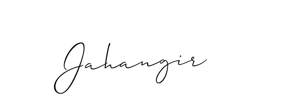 The best way (Allison_Script) to make a short signature is to pick only two or three words in your name. The name Jahangir  include a total of six letters. For converting this name. Jahangir  signature style 2 images and pictures png