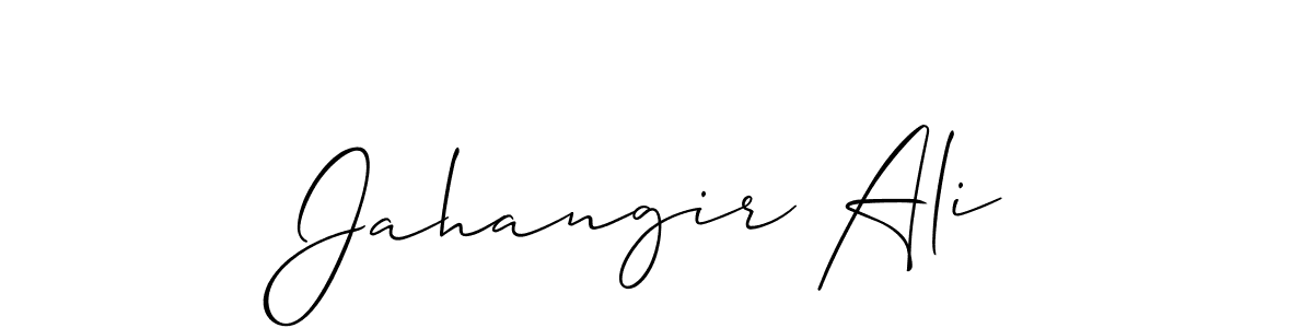 Create a beautiful signature design for name Jahangir Ali. With this signature (Allison_Script) fonts, you can make a handwritten signature for free. Jahangir Ali signature style 2 images and pictures png