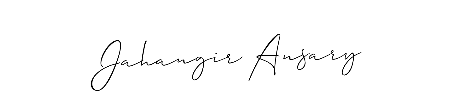 Create a beautiful signature design for name Jahangir Ansary. With this signature (Allison_Script) fonts, you can make a handwritten signature for free. Jahangir Ansary signature style 2 images and pictures png