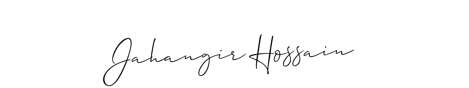 Create a beautiful signature design for name Jahangir Hossain. With this signature (Allison_Script) fonts, you can make a handwritten signature for free. Jahangir Hossain signature style 2 images and pictures png