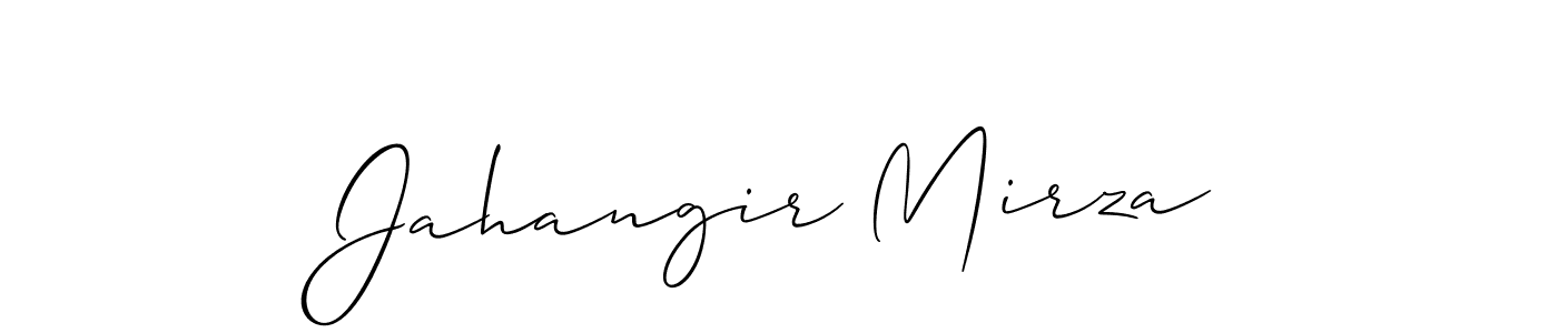 Design your own signature with our free online signature maker. With this signature software, you can create a handwritten (Allison_Script) signature for name Jahangir Mirza. Jahangir Mirza signature style 2 images and pictures png