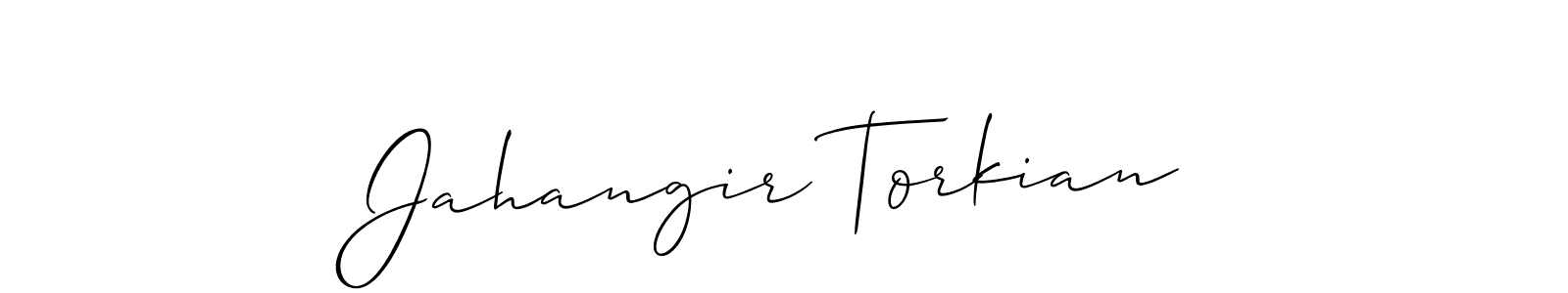 Create a beautiful signature design for name Jahangir Torkian. With this signature (Allison_Script) fonts, you can make a handwritten signature for free. Jahangir Torkian signature style 2 images and pictures png