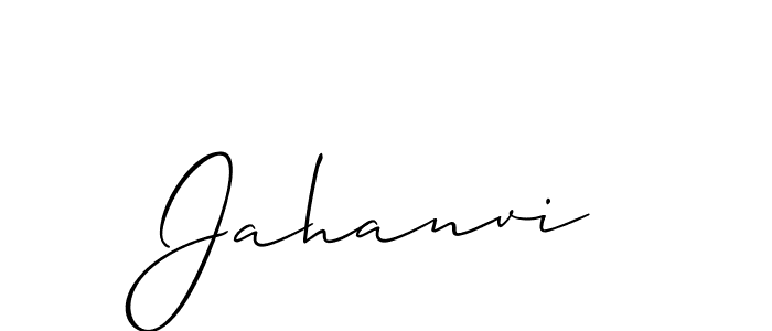 How to make Jahanvi signature? Allison_Script is a professional autograph style. Create handwritten signature for Jahanvi name. Jahanvi signature style 2 images and pictures png