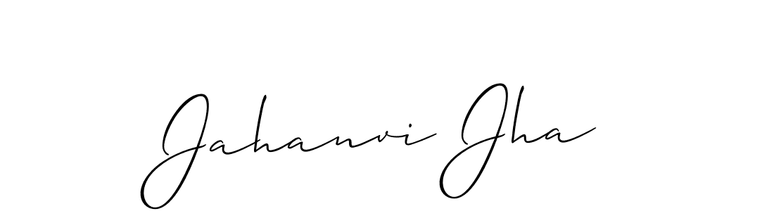 Jahanvi Jha stylish signature style. Best Handwritten Sign (Allison_Script) for my name. Handwritten Signature Collection Ideas for my name Jahanvi Jha. Jahanvi Jha signature style 2 images and pictures png