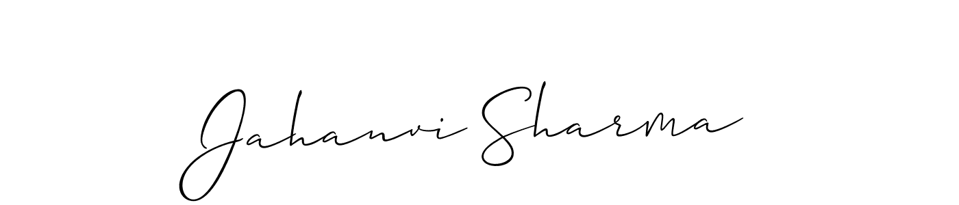 Also we have Jahanvi Sharma name is the best signature style. Create professional handwritten signature collection using Allison_Script autograph style. Jahanvi Sharma signature style 2 images and pictures png