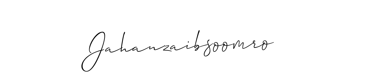 Make a short Jahanzaibsoomro signature style. Manage your documents anywhere anytime using Allison_Script. Create and add eSignatures, submit forms, share and send files easily. Jahanzaibsoomro signature style 2 images and pictures png