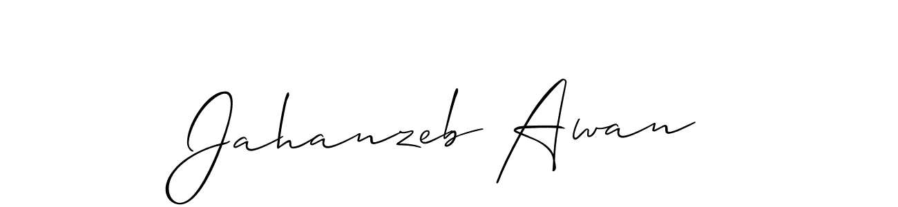 Make a beautiful signature design for name Jahanzeb Awan. With this signature (Allison_Script) style, you can create a handwritten signature for free. Jahanzeb Awan signature style 2 images and pictures png