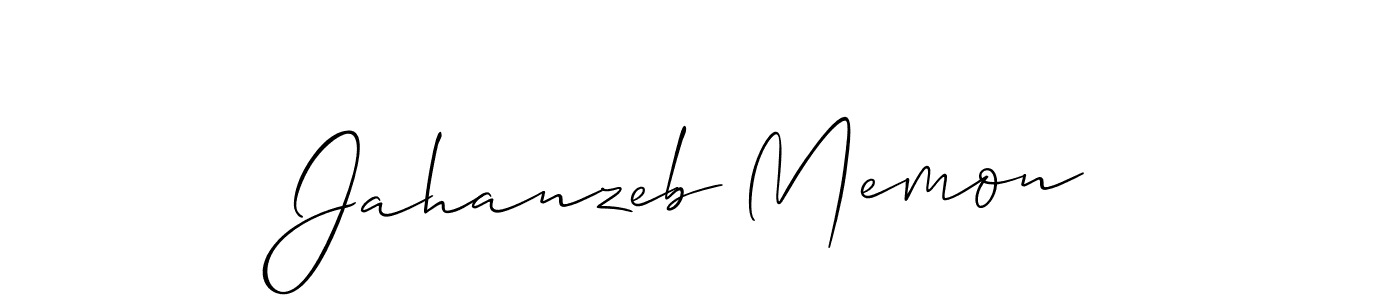 Use a signature maker to create a handwritten signature online. With this signature software, you can design (Allison_Script) your own signature for name Jahanzeb Memon. Jahanzeb Memon signature style 2 images and pictures png