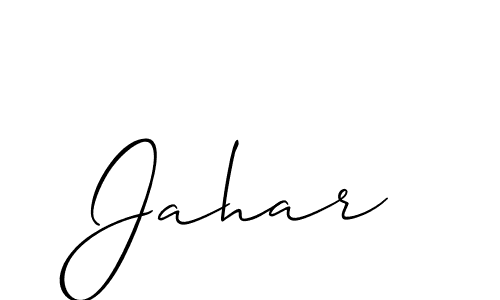 How to make Jahar name signature. Use Allison_Script style for creating short signs online. This is the latest handwritten sign. Jahar signature style 2 images and pictures png