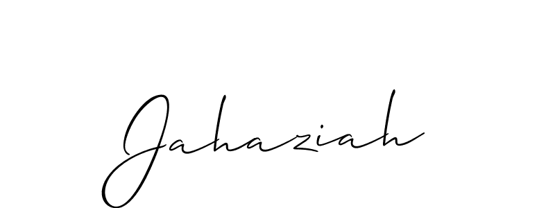 Make a beautiful signature design for name Jahaziah. With this signature (Allison_Script) style, you can create a handwritten signature for free. Jahaziah signature style 2 images and pictures png