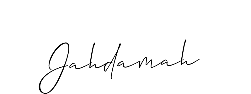 Similarly Allison_Script is the best handwritten signature design. Signature creator online .You can use it as an online autograph creator for name Jahdamah. Jahdamah signature style 2 images and pictures png