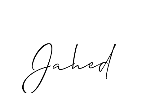 The best way (Allison_Script) to make a short signature is to pick only two or three words in your name. The name Jahed include a total of six letters. For converting this name. Jahed signature style 2 images and pictures png