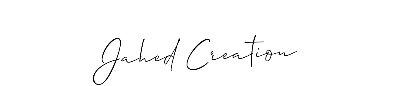 How to Draw Jahed Creation signature style? Allison_Script is a latest design signature styles for name Jahed Creation. Jahed Creation signature style 2 images and pictures png