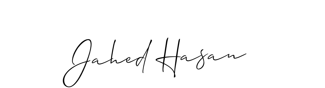 if you are searching for the best signature style for your name Jahed Hasan. so please give up your signature search. here we have designed multiple signature styles  using Allison_Script. Jahed Hasan signature style 2 images and pictures png